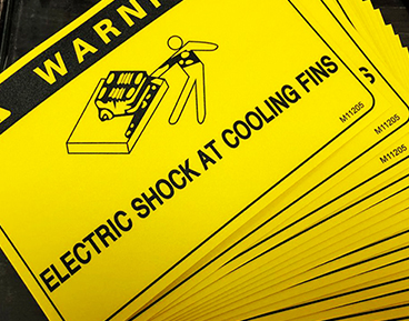 耐磨磨砂警示貼紙