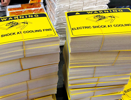 耐磨磨砂警示貼紙